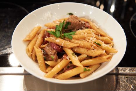 Penne mit Kalbsleber und Radicchio