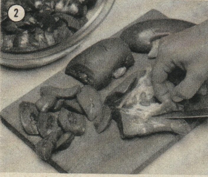 herausschneiden inneren weißen Teil